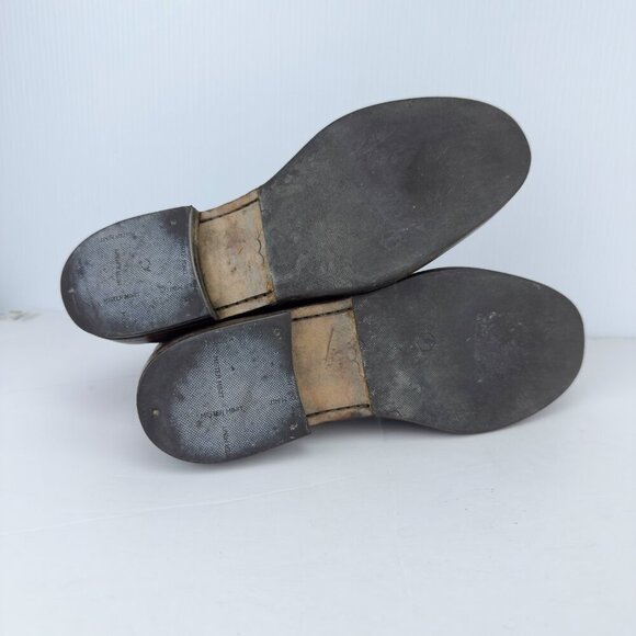 AIGLE Brown Leather Ankle Boots Tan β Chelsea French Booties EU 38 (37) US 7 - Picture 10 of 16